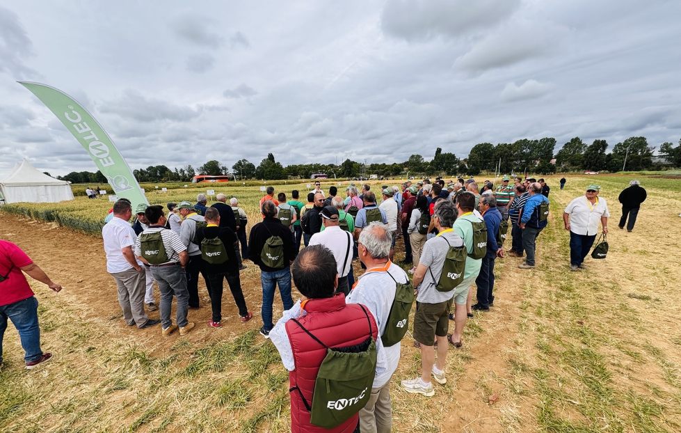 Los expertos de EuroChem Agro Iberia mostraron a los asistentes las distintas estrategias de abonado con ENTEC� en las parcelas demostrativas...