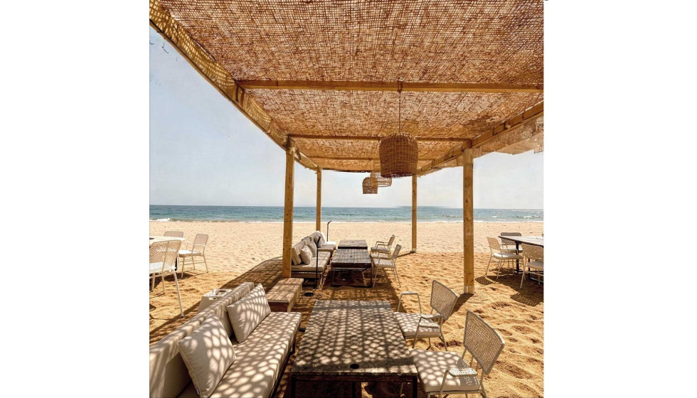 Coco Shade puede utilizarse en p�rgolas, estructuras ligeras, zonas de descanso, espacios lounge, chiringuitos...