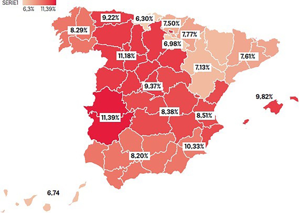 Disposici�n a pagar m�s por una vivienda sostenible por CCAA. Fuente: UCI