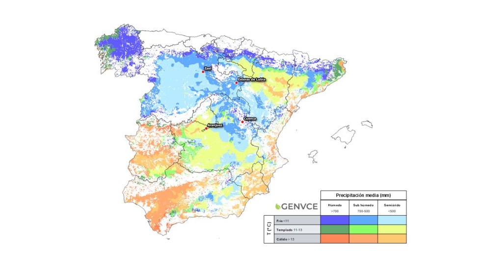 Figura 1. Mapa de las localidades de los ensayos de girasol v�lidos en la campa�a 2025