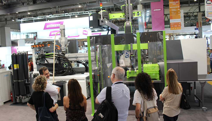 El stand de Engel Spain en Equiplast 2026 reuni� maquinaria de inyecci�n...