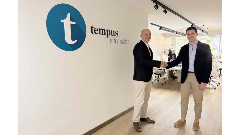 Manuel Garc�a, CEO de WolfCRM, y Pablo Laiglesia, CEO de Tempus
