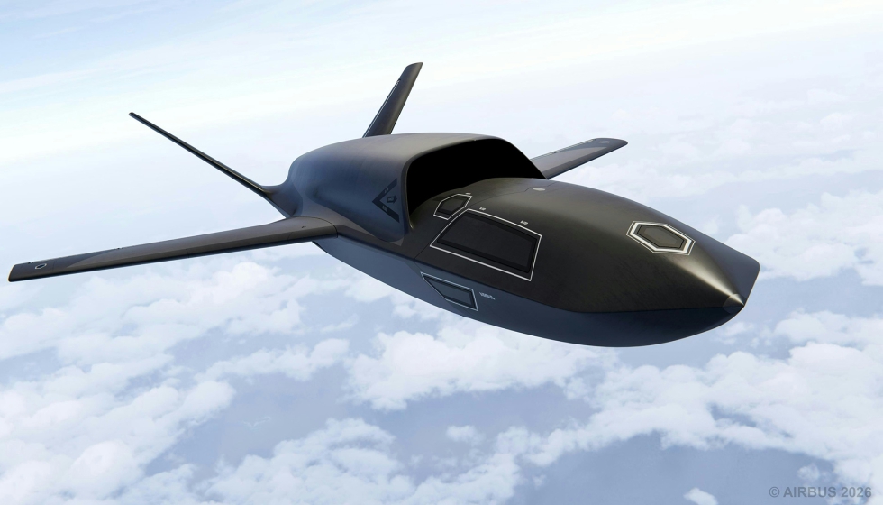 Como parte de su gama completa y vers�til de UAS, Airbus presentar� la nueva aeronave de combate colaborativa no tripulada Ravenstorm...