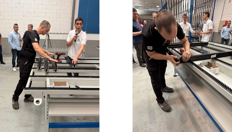 Diferentes fases del proceso de industrializaci�n de ventanas