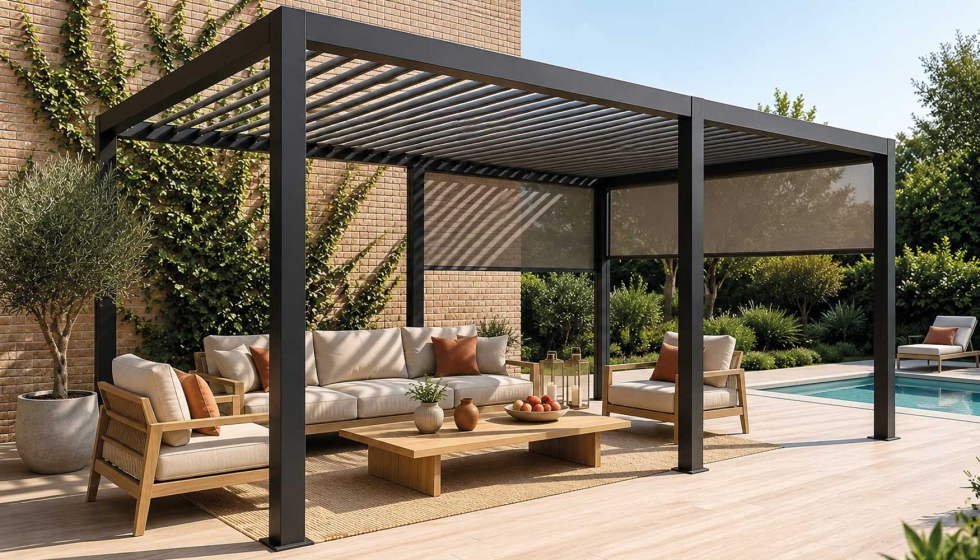 Las p�rgolas modernas, como las de Durmi, permiten ajustar distintos elementos para optimizar tanto la protecci�n solar como la ventilaci�n...