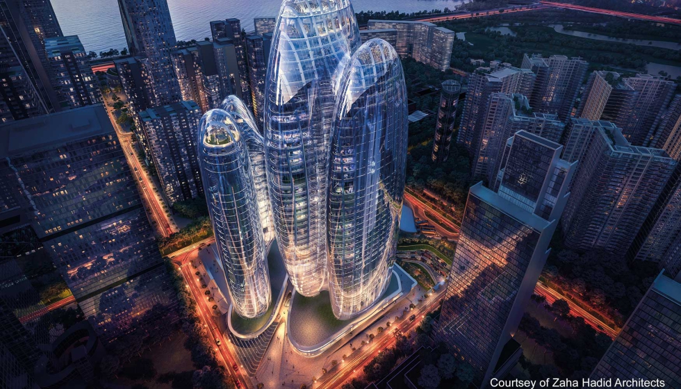 Sede mundial de Oppo, un proyecto de Zaha Hadid Architects