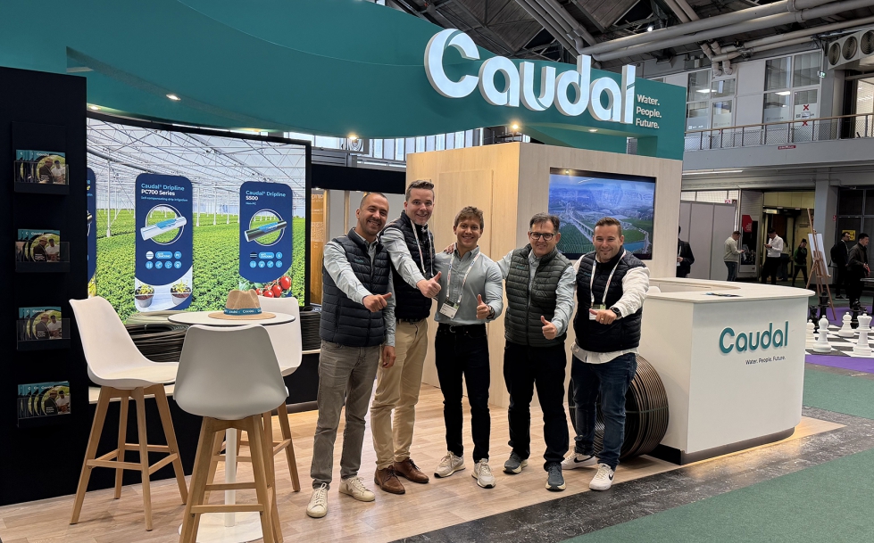 El equipo de Caudal en la feria internacional GreenTech Amsterdam