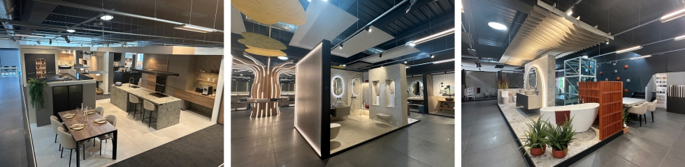 Las instalaciones de Corretja cuentan con un importante showroom que se renueva temporalmente, para ofrecer...