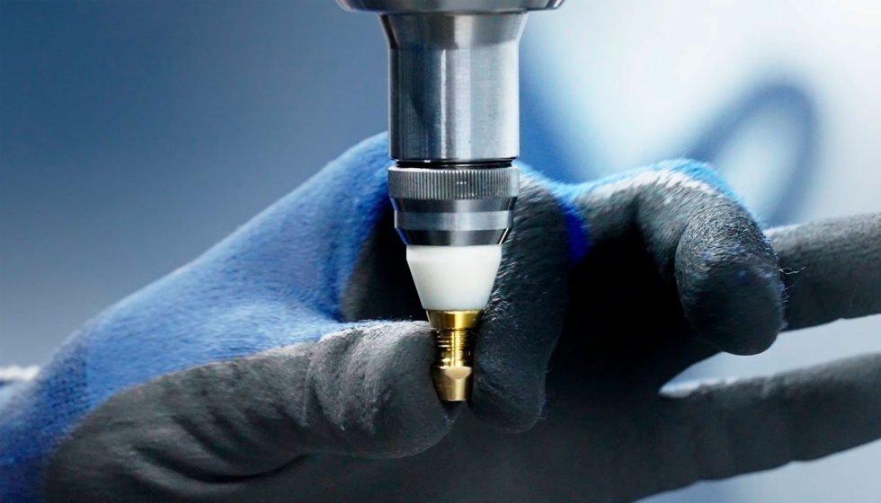 O cora��o da nova solu��o laser � um novo bocal de corte. Foto: Trumpf