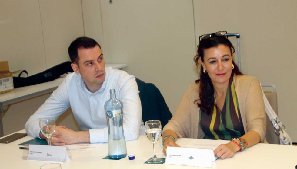 Ferran Zambrano (Lince) y Carmen Garc�a (Cays)