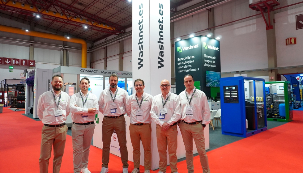 Equipo de Washnet en expoMEC�NICA 2026, en Oporto (Portugal)