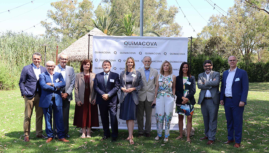 Integrantes de la Junta Directiva de Quimacova durante la celebraci�n de la Asamblea General de la asociaci�n