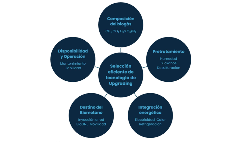 La selecci�n de una tecnolog�a de upgrading debe considerar simult�neamente factores relacionados con la composici�n del biog�s...