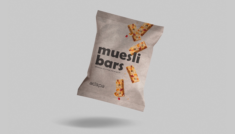 PaperFlow(re) P-type puede utilizarse en envases para snacks, cereales, galletas, chocolate y otros alimentos
