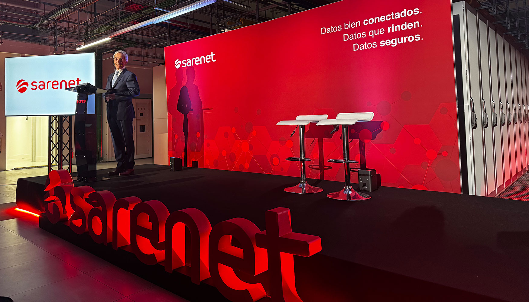 El presidente de Sarenet, Roberto Beitia, destac� durante la inauguraci�n la transformaci�n del proyecto desde sus inicios...
