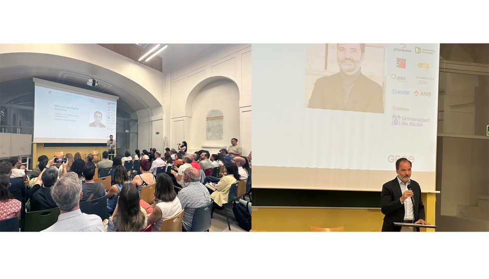 A la izquierda, Manuel de Miguel, director de la Escuela de Arquitectura de la Universidad de Alcal� de Henares; y a la derecha, Justo Orgaz...