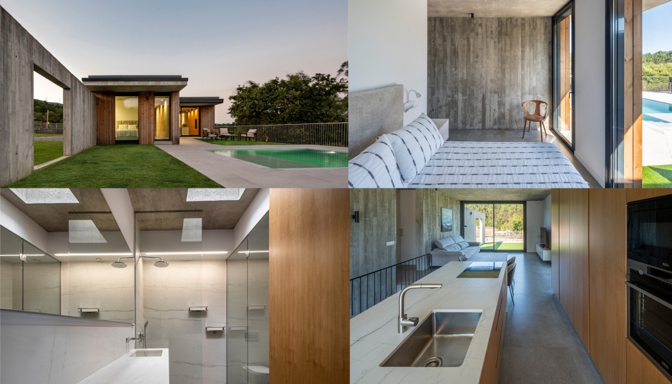 En el nivel superior se ubican las estancias diarias de la vivienda