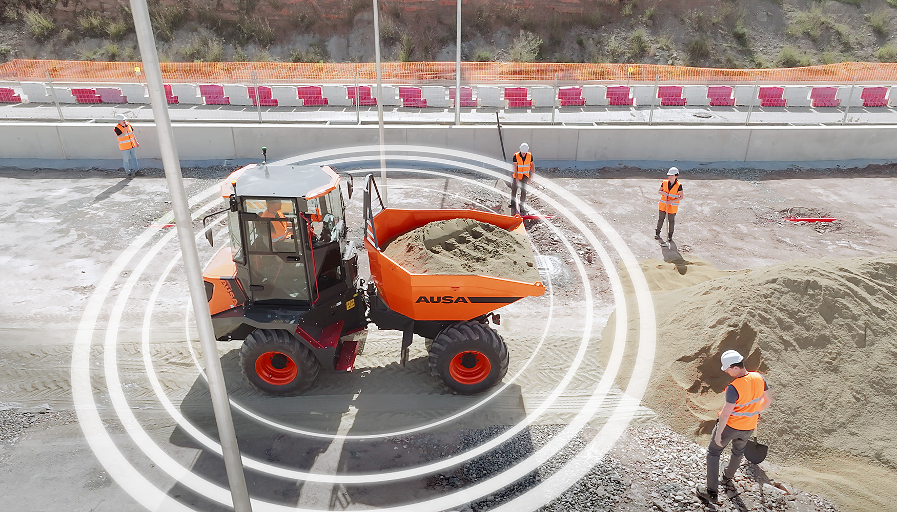 Ausa AI Vision proporciona al operador una amplio conocimiento del entorno de trabajo