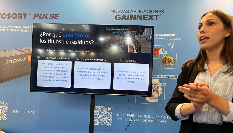 Margarida Gon�alves, Operations Analyst para Espa�a y Portugal de PolyPerception, en un momento de su intervenci�n en el reciente SRR 2026...