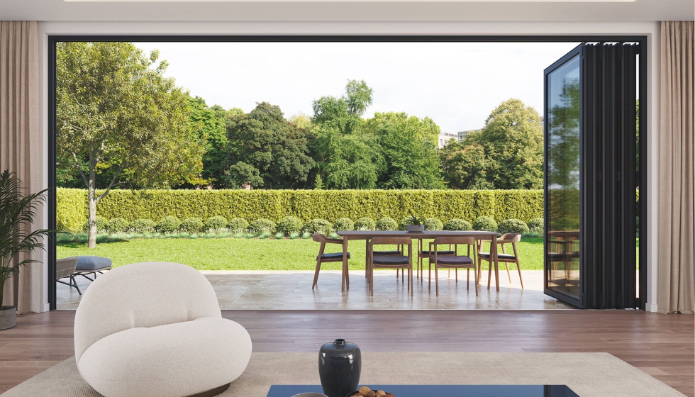 Puerta replegable minimalista BRS-82 - � Exlabesa Building Systems, S.A.U.
