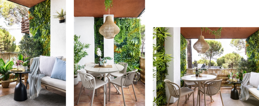La terraza se concibe como una estancia m�s, al tratarse de una planta visible desde la escalera exterior del edificio...