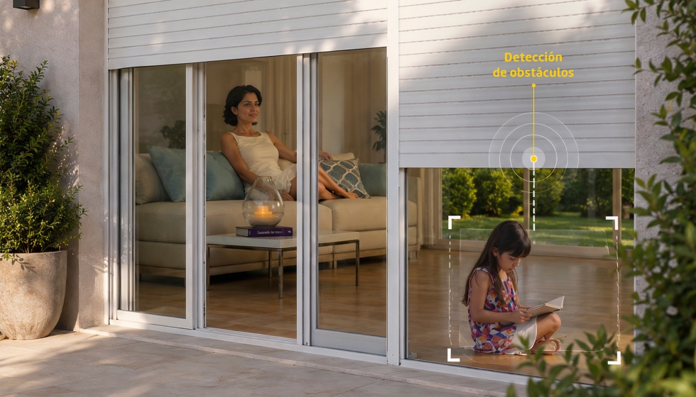 El motor AM45 Plus Block L� incorpora sistema de detecci�n de obst�culos con retroceso autom�tico