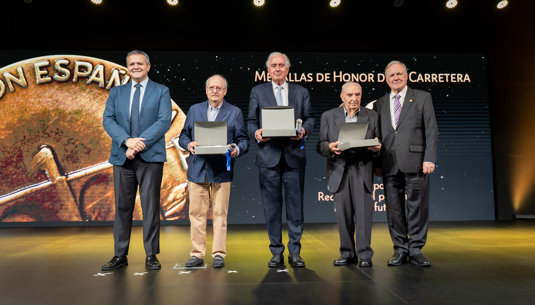 De izda. a dcha.: Jorge Rodrigo, Pedro Escudero, Carlos Ortiz, Gregorio Casas y Juan Francisco Lazcano