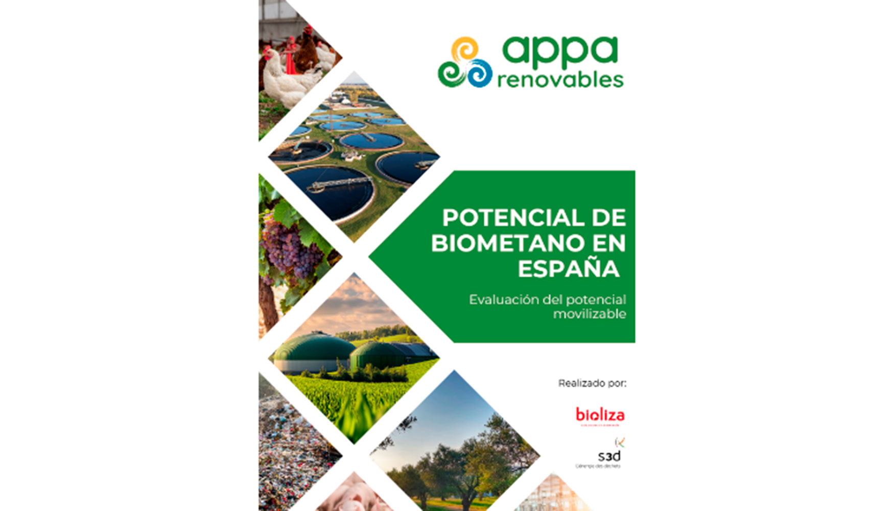 Portada del �Informe del Potencial de Biometano en Espa�a: evaluaci�n del potencial movilizable�