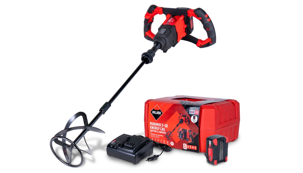 Con la tecnolog�a CAS, Rubimix E-10 Energy de Rubi aporta libertad de movimiento al profesional