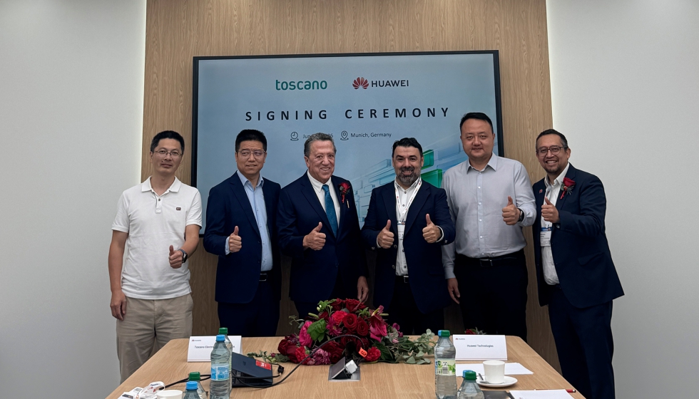 Firma del acuerdo de colaboraci�n estrat�gico entre Toscano y Huawei