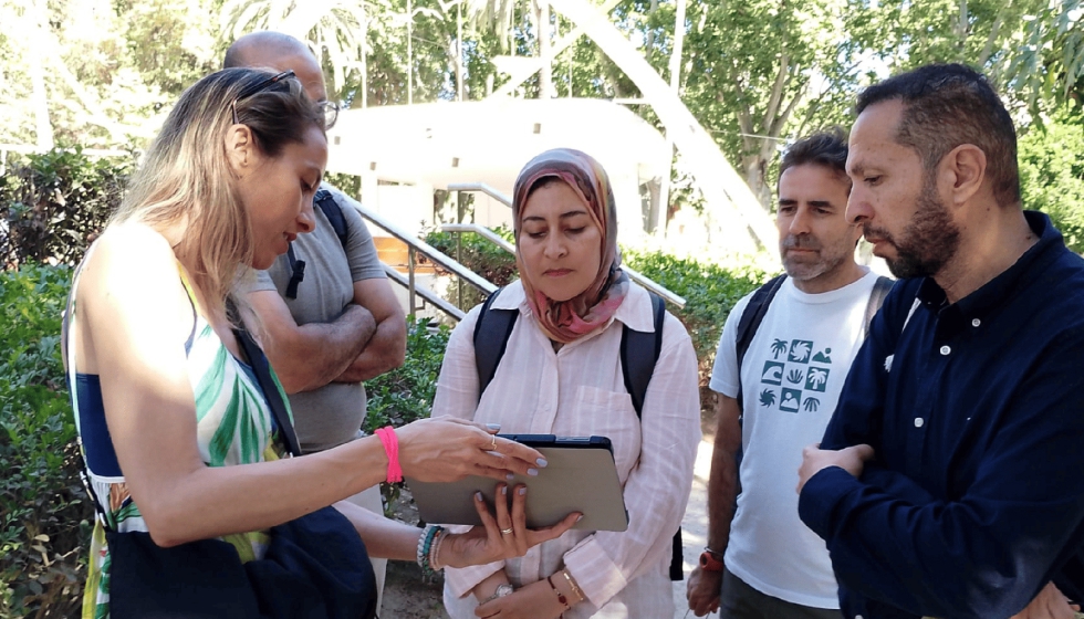 Los participantes realizaron una ruta clim�tica por el centro hist�rico de M�laga guiada por Natascha Wahlberg...