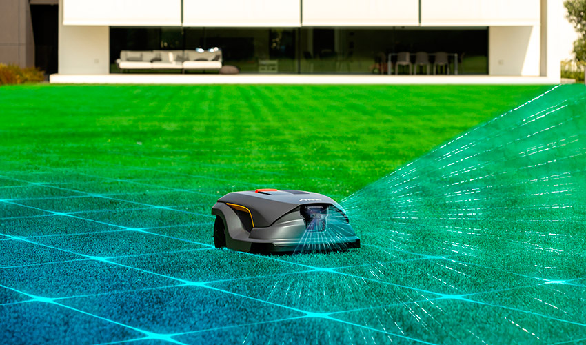 La tecnolog�a Stiga Vista combina inteligencia artificial y navegaci�n GNSS-RTK para adaptar el corte del c�sped a las condiciones del jard�n...