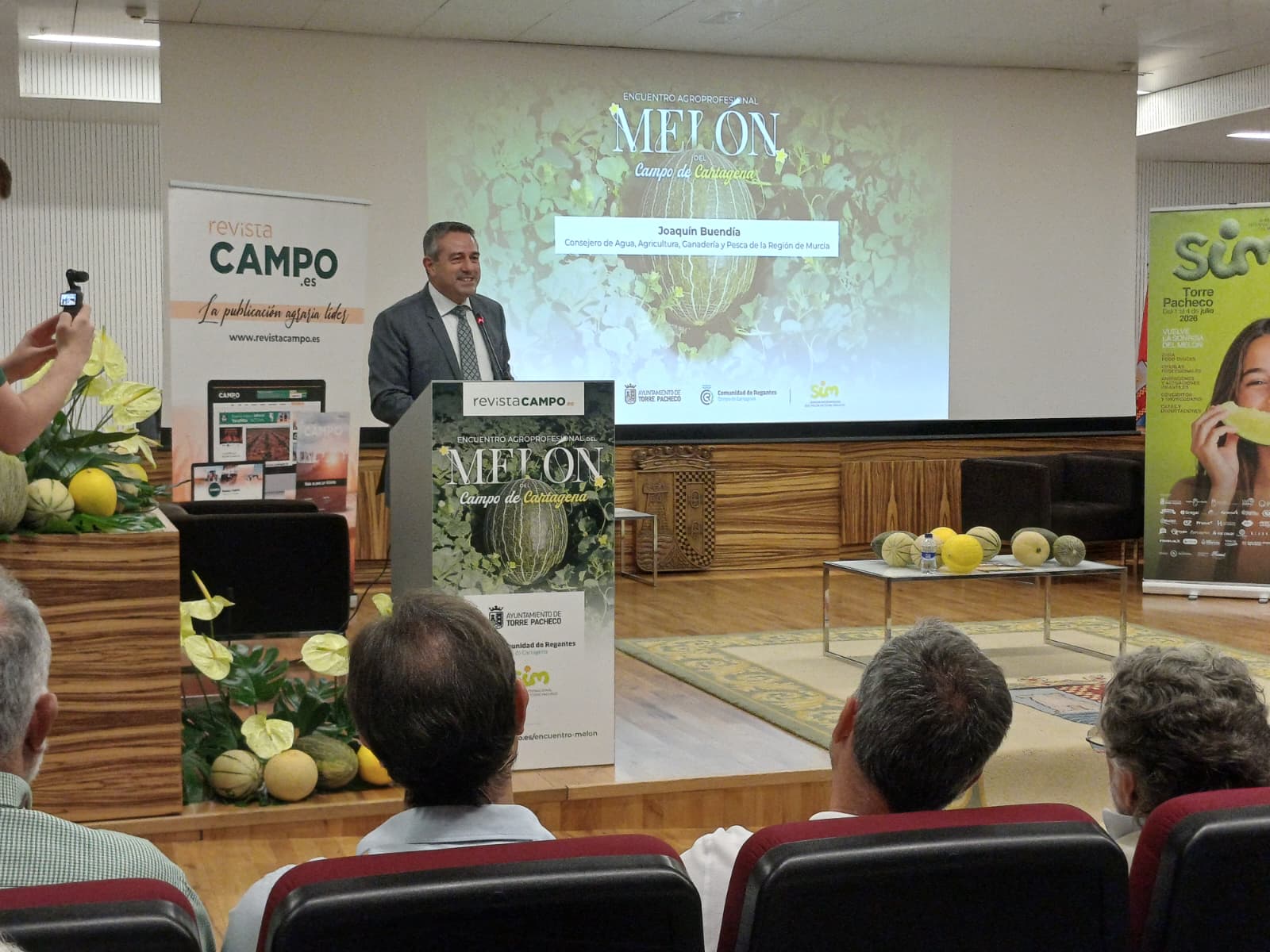 Joaqu�n Buend�a, consejero de Agua, Agricultura, Ganader�a y Pesca de la Regi�n de Murcia