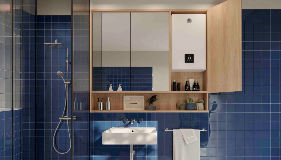 El nuevo modelo, disponible en capacidades de 50, 80 y 100 litros, combina un dise�o compacto con instalaci�n multiposici�n...