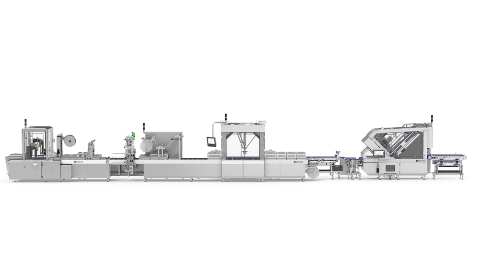 La nueva Slicing Line NextGen de Multivac reduce un 28% el espacio necesario respecto a l�neas comparables, al tiempo que mejora la flexibilidad...