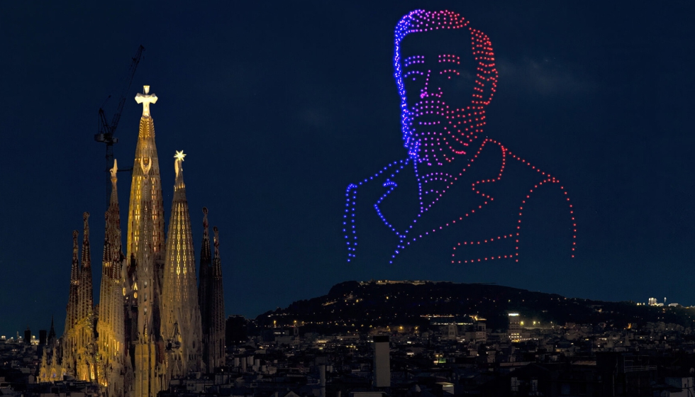 La producci�n integr� iluminaci�n arquitect�nica, drones...