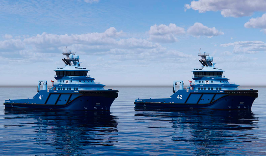 El nuevo remolcador offshore que construir� GONDAN para �stensj� Rederi incorporar� una arquitectura h�brida preparada para el uso futuro de metanol...