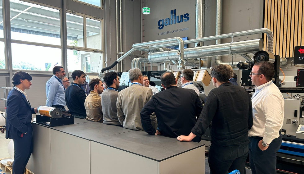 En el showroom de Gallus pudieron ver de primera mano la Labelmaster, que destaca por su simplicidad y flexibilidad