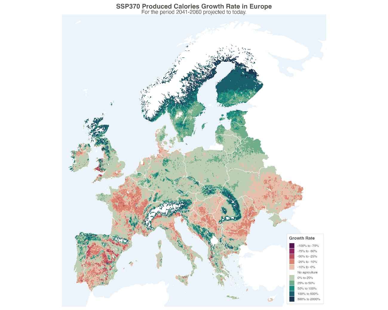 Mapa elaborado a partir de las previsiones de la plataforma CADI