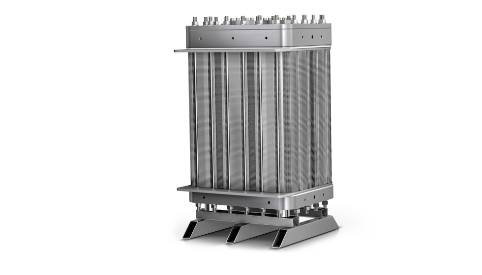 O eletrolisador de 1 megawatt da Schaeffler � capaz de produzir cerca 450 quilogramas de hidrog�nio verde por dia...