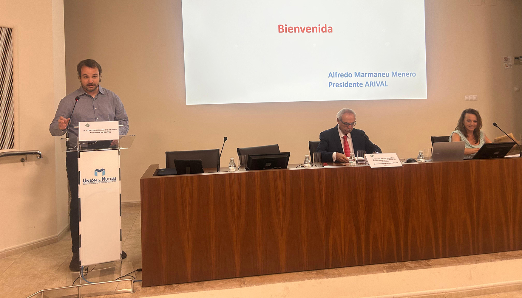Intervenci�n del presidente de Arival, Alfredo Marmaneu