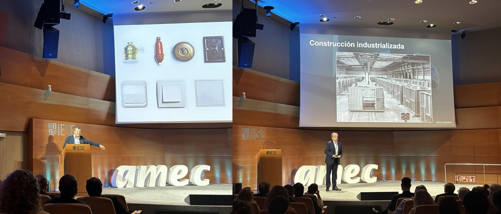 Esteban Bretcha, CEO de Simon, y Albert Magrans, CEO de Roca Group...
