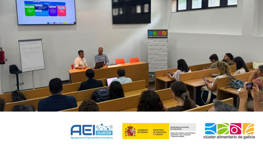 Participantes en el Demo Day organizado por Clusaga para presentar los resultados de los proyectos GEMIAL, SIIOMA, SIMBA y SmartLaCO2...