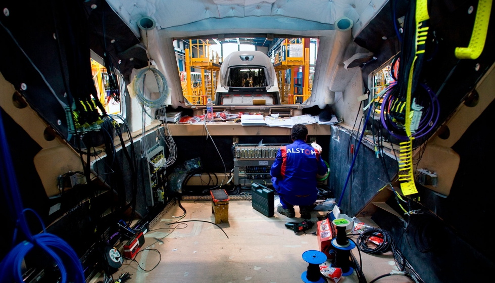 El centro industrial de Alstom en Santa Perp�tua de Mogoda (Barcelona) est� especializado en la fabricaci�n de material rodante...