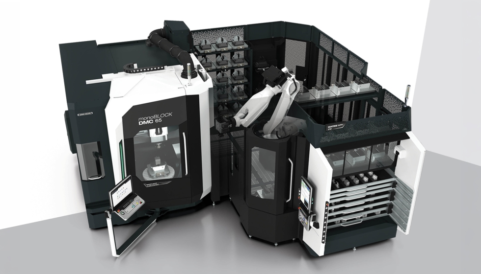 La Matris WPH de DMG MORI est� dise�ada para manejar tanto piezas de trabajo como pal�s