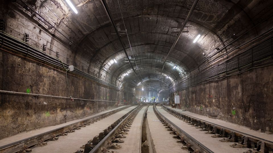 Imagem das obras da Linha 6 do Metro de Madrid