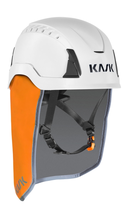 KASK Primero air con Neck Shield naranja fl�or