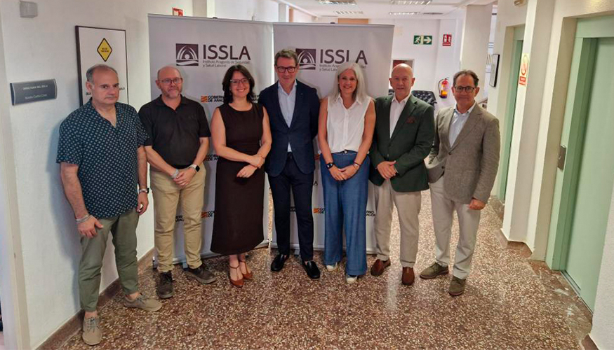 Participantes en el Consejo Aragon�s de Seguridad y Salud Laboral