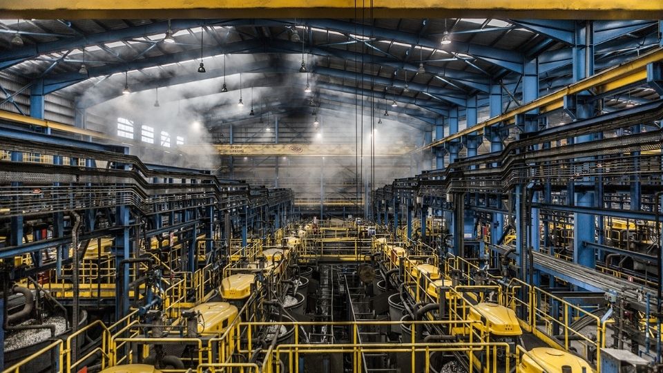 Instala��o de tratamento de min�rio da Sandfire MATSA