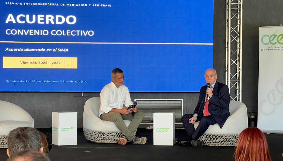 Miguel �ngel Calle, asesor laboral de CEEES, explic� las principales novedades del nuevo convenio colectivo estatal del estaciones de servicio...
